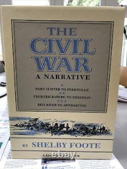 The Civil War A Narrative 3 Vol Set Shelby Foote