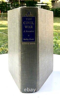 The Civil War Vol 1 by Shelby Foote INSCRIBED TO MOTHER-IN-LAW 1st Printing