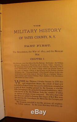 The Military History of Yates County New York 1895 Finger Lakes Civil War 1812