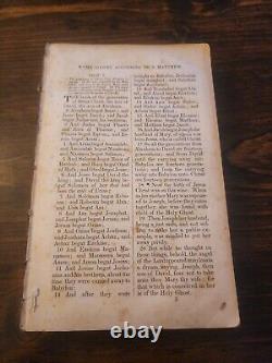 The New Testaments And Psalm 1846 American Bible Society Pre-Civil War