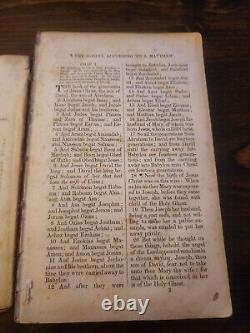 The New Testaments And Psalm 1846 American Bible Society Pre-Civil War