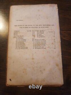 The New Testaments And Psalm 1846 American Bible Society Pre-Civil War