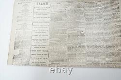 The New York Herald 1864 Newspaper Civil War Era Grant Taking Richmond Map