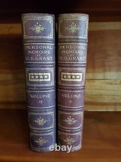 The Personal Memoirs of Ulysses S Grant 1885/1886 Leather US 1st Edition