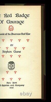 The Red Badge of Courage, Stephen Crane (Appleton 1896) 1st Ed. 2nd Prnt. VF++