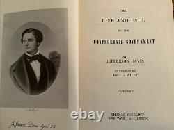 The Rise and Fall of the Confederate Government by Jefferson Davis (2 vol set)