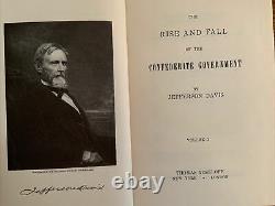 The Rise and Fall of the Confederate Government by Jefferson Davis (2 vol set)