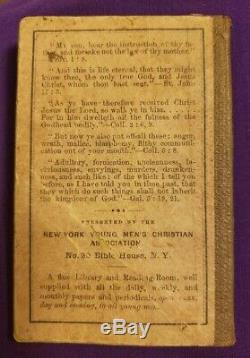 The Soldier's Hymn Book Civil War New York YMCA John A. Gray Printer