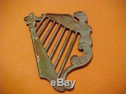 U. S. CIVIL War Union New York Irish Brigade Harp Sew On Hat Insignia Dug Va