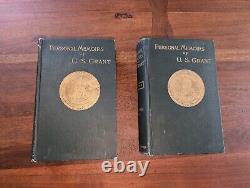 U. S. Grant Memoirs 1885-86 First Edition 2 Vol Set Civil War President Antique