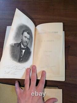 U. S. Grant Memoirs 1885-86 First Edition 2 Vol Set Civil War President Antique