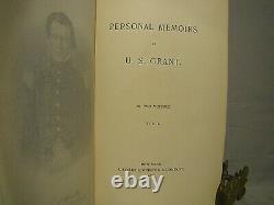 U. S. Grant. Personal Memoirs. First edition, 1885-86, full publisher's morocco
