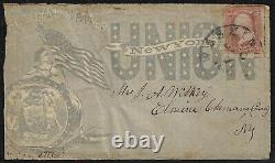 US 1860s CIVIL WAR PATRIOTIC NEW YORK UNION THE LOYAL STATES ALL OVER CACHET