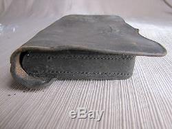 US Civil War Infantry Cartridge Box-Small Ammo Pouch-J. E. Condict New York