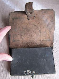 US Civil War Infantry Cartridge Box-Small Ammo Pouch-J. E. Condict New York