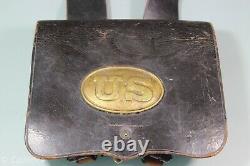 US Civil War M1861 Cartridge Box With Sling. Hoover, Calhoun & Co. NY. Very Nice