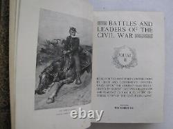 US Confederate Military History Battle Leaders of the Civil War Illus 4V 1884-87