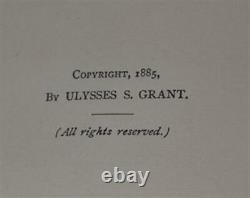 Ulysses S. Grant Personal Memoirs first edition first printing 2 vol set brown
