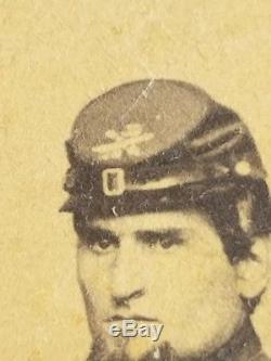 Union Civil War Soldier Charles O Bushnell 10th New York HA CDV Image