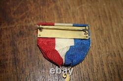 United States Civil War Veterans Medal GAR Dept. NY GAR 140 5 point ribbon gold