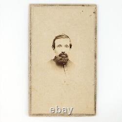 Unknown Civil War Soldier CDV Photo c1865 Auburn New York Tax Stamp Man NY C1649