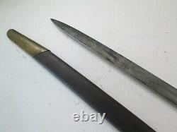 Us CIVIL War Foot Officers Sword & Metal Scabbard Makers Marked New York #4