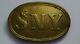 Us Civil War Union Sny State New York Oval Belt Buckle Authentic Dug