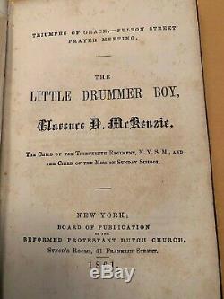 VERY RARE 1861 Book Little Drummer Boy NY Regiment 1st Ed Civil War C. D McKenzie