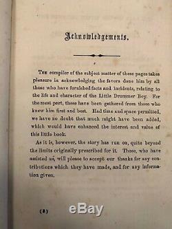 VERY RARE 1861 Book Little Drummer Boy NY Regiment 1st Ed Civil War C. D McKenzie