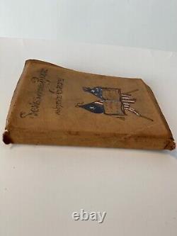 VERY RARE 1905 Songs Of The Blue And The Gray Suede Cover Antique Book Civil War