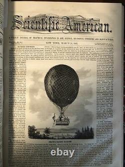 Very Nice 1863 Scientific American Volume VIII Civil War