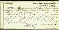 Very Rare Civil War COMMUTATION MONEY Document New York 1863