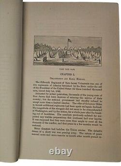 Vintage 1883 Civil War Fifteenth Regiment New Jersey Volunteers History HC Book