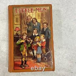 Vintage 1928 1st Edition Little Men Louisa M Alcott HC Saalfield Illustrated