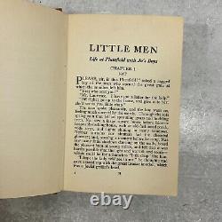 Vintage 1928 1st Edition Little Men Louisa M Alcott HC Saalfield Illustrated