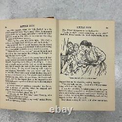 Vintage 1928 1st Edition Little Men Louisa M Alcott HC Saalfield Illustrated