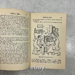 Vintage 1928 1st Edition Little Men Louisa M Alcott HC Saalfield Illustrated