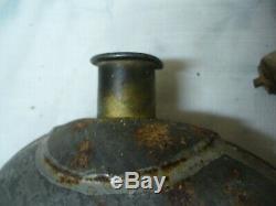 Vintage Antique, Authentic US Civil War water canteen with top lid. NY/NJ/PA