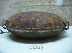 Vintage Antique, Authentic US Civil War water canteen with top lid. NY/NJ/PA