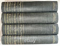 Vintage Carl Sandburg 1st Edition 1939 Abraham Lincoln War Years 4 Volumes