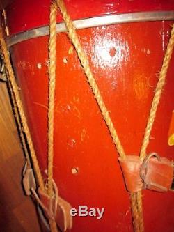 Vintage Civil War Eagle Tension Rope Drum Beautiful Replica 137TH NY