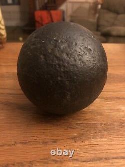 Vintage Civil War French Indian War Of 1812 Cannon Ball 3.5 Tug Hill Region NY