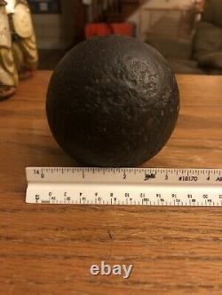 Vintage Civil War French Indian War Of 1812 Cannon Ball 3.5 Tug Hill Region NY
