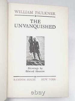 William Faulkner The Unvanquished 1938 Stated 1st Edit. Vg In Repro Dj